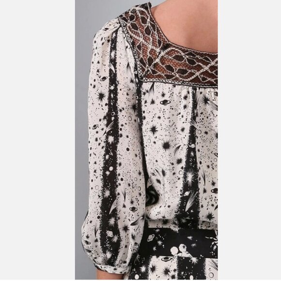 ✨ RARE Anna Sui Zodiac Silk Romper ❣️ Spring 2009 Runway / Sample ✨ - Picture 5 of 14